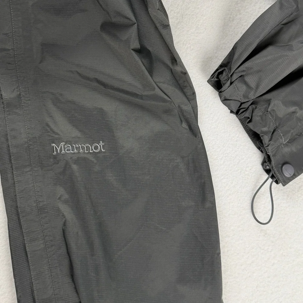 Marmot Men's Full Zip Nylon Rain Hiking Trail Pants Dark Gray Medium